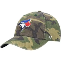 Men's Toronto Blue Jays '47 Camo Team Clean Up Adjustable Hat