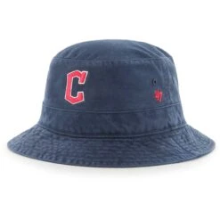 Men's Cleveland Guardians '47 Navy Primary Bucket Hat