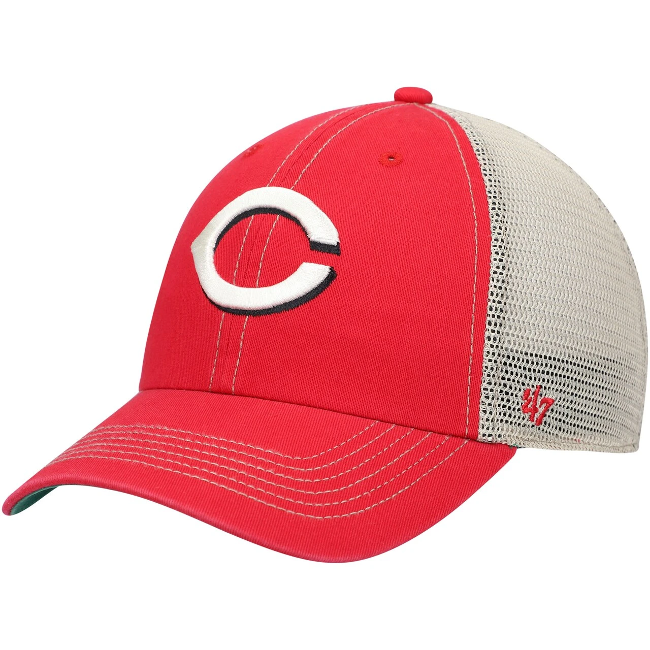 Men's Cincinnati Reds '47 Red Trawler Clean Up Trucker Snapback Hat