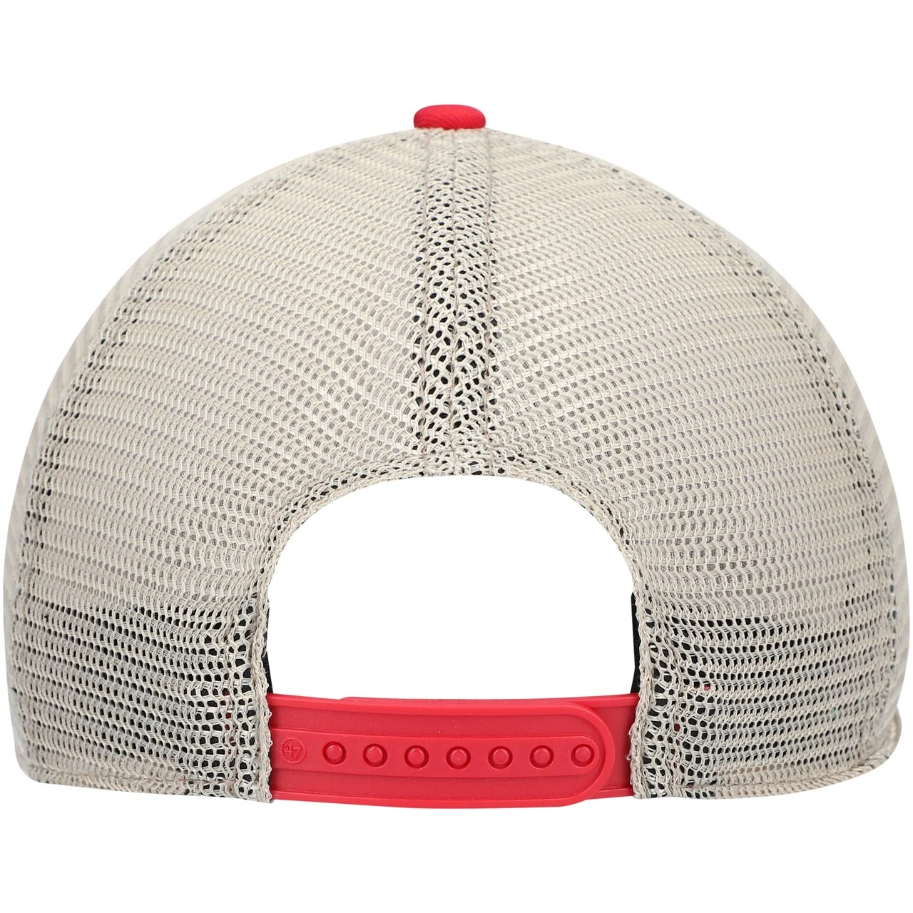 Men's Cincinnati Reds '47 Red Trawler Clean Up Trucker Snapback Hat - Image 4