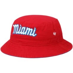 Men's Miami Marlins '47 Red 2022 City Connect Bucket Hat