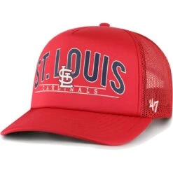 Men's St. Louis Cardinals '47 Red Backhaul Foam Trucker Snapback Hat