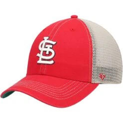 Men's St. Louis Cardinals '47 Red Trawler Clean Up Trucker Snapback Hat