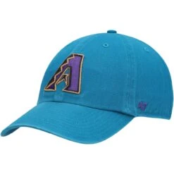 Men's Arizona Diamondbacks '47 Teal Logo Cooperstown Collection Clean Up Adjustable Hat