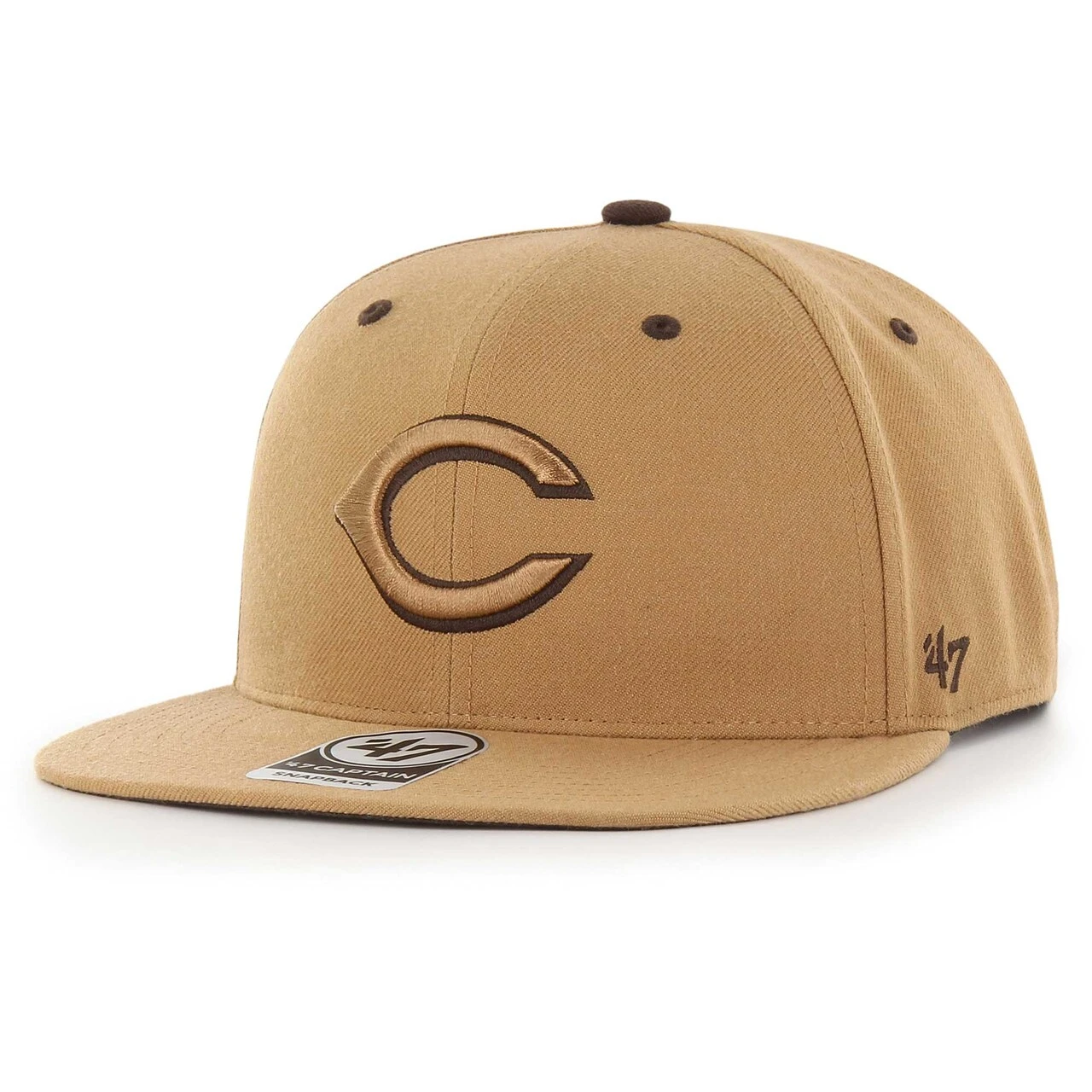 Men's Cincinnati Reds '47 Toffee Captain Snapback Hat