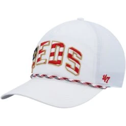 Men's Cincinnati Reds '47 White Flag Flutter Hitch Snapback Hat