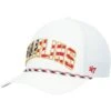 Men's Miami Marlins '47 White Flag Flutter Hitch Snapback Hat