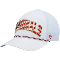 Men's St. Louis Cardinals '47 White Flag Flutter Hitch Snapback Hat