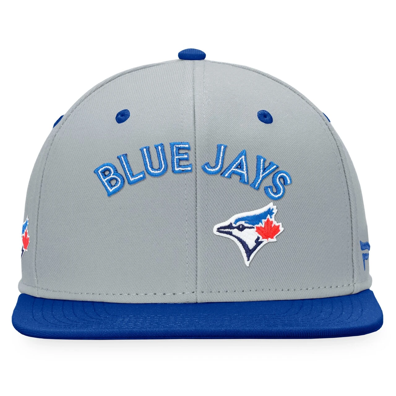 Men's Toronto Blue Jays Fanatics Branded Gray Team Two-Tone Snapback Hat - Image 2