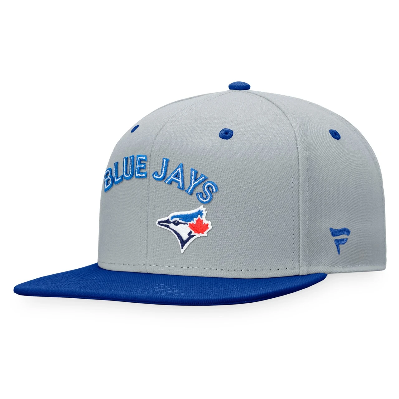 Men's Toronto Blue Jays Fanatics Branded Gray Team Two-Tone Snapback Hat - Image 3