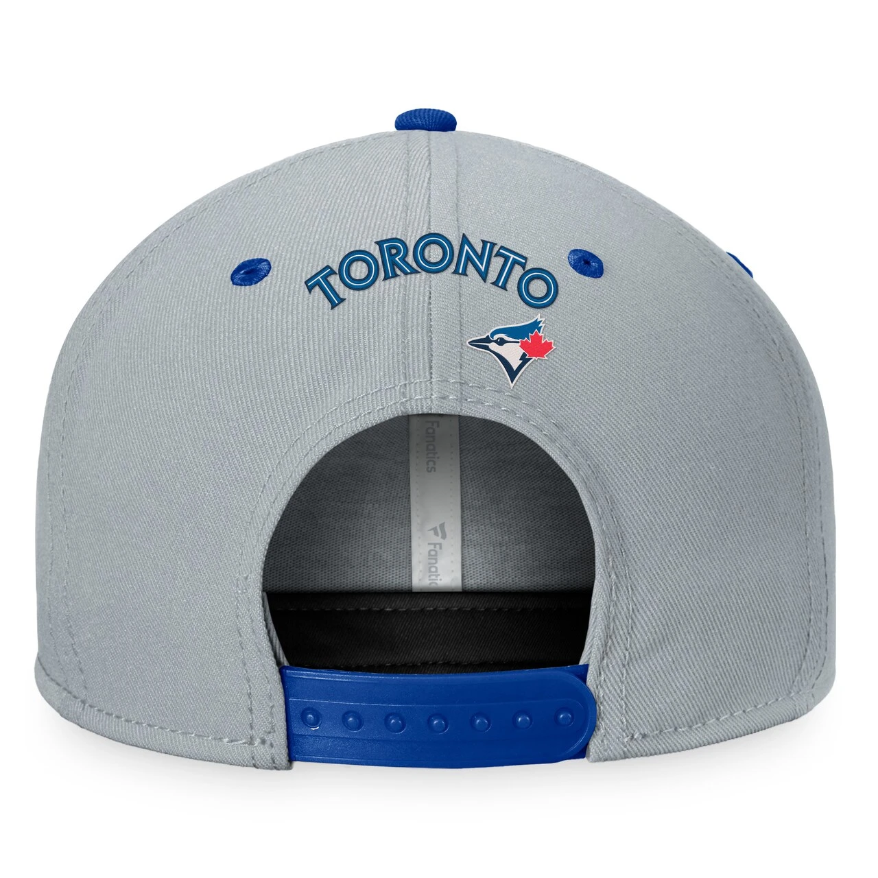 Men's Toronto Blue Jays Fanatics Branded Gray Team Two-Tone Snapback Hat - Image 4