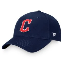 Men's Cleveland Guardians Fanatics Branded Navy Core Adjustable Hat