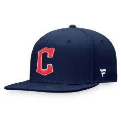 Men's Cleveland Guardians Fanatics Branded Navy Core Snapback Hat