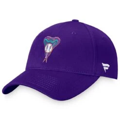 Men's Arizona Diamondbacks Fanatics Branded Purple Cooperstown Collection Core Adjustable Hat