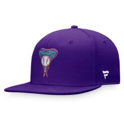 Men's Arizona Diamondbacks Fanatics Branded Purple Cooperstown Collection Core Snapback Hat
