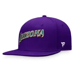 Men's Arizona Diamondbacks Fanatics Branded Purple Cooperstown Collection Fitted Hat