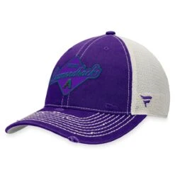 Men's Arizona Diamondbacks Fanatics Branded Purple Heritage Trucker Snapback Hat