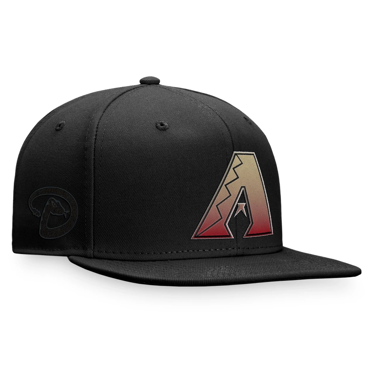 Men's Arizona Diamondbacks Majestic Black Color Fade Snapback Hat - Image 3