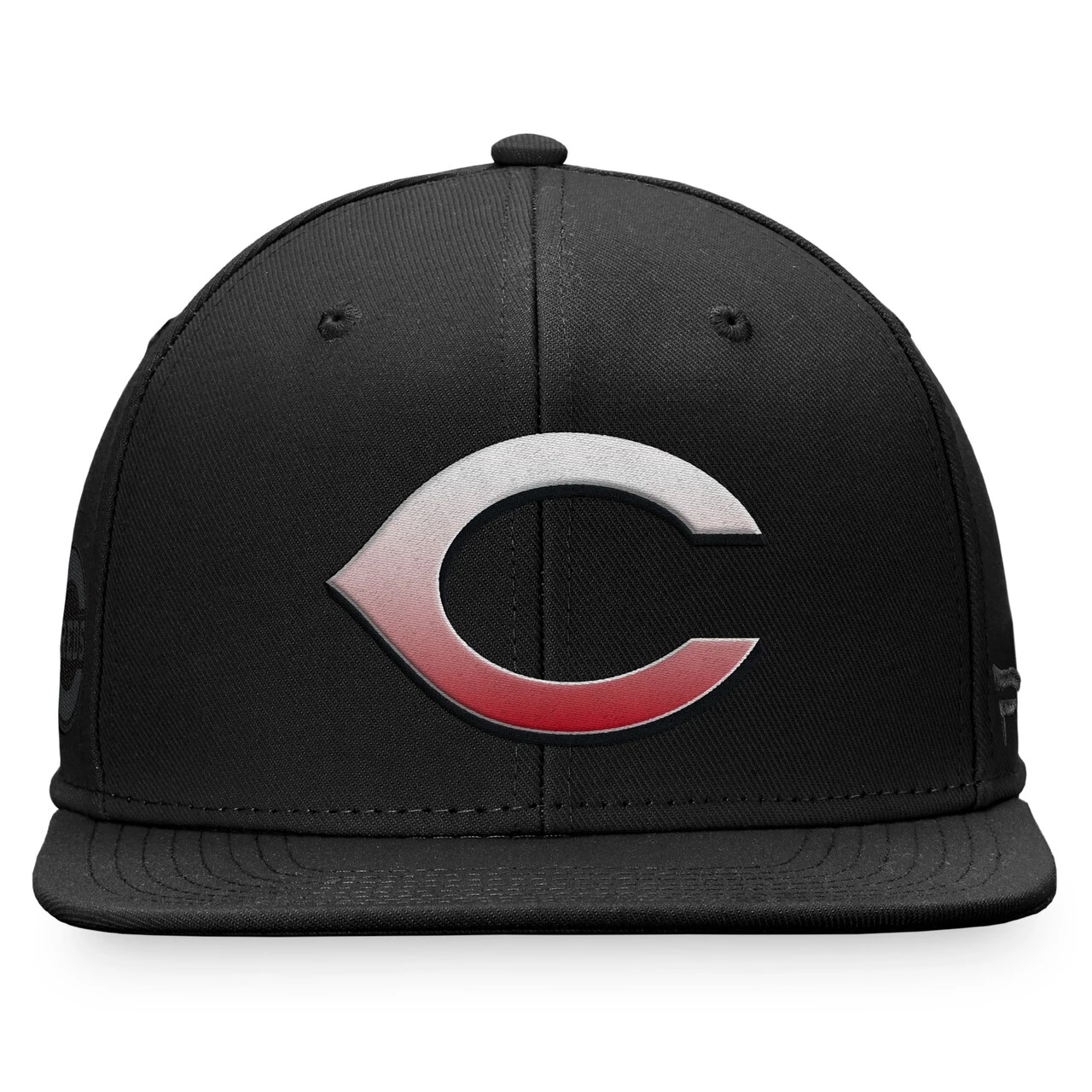 Men's Cincinnati Reds Majestic Black Color Fade Snapback Hat - Image 2