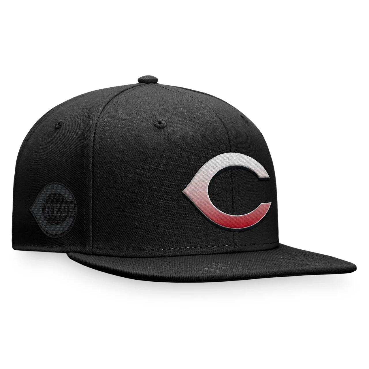 Men's Cincinnati Reds Majestic Black Color Fade Snapback Hat - Image 3