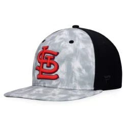 Men's St. Louis Cardinals Majestic Gray Smoke Dye Snapback Hat
