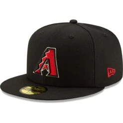 Men's Arizona Diamondbacks New Era Black On-Field Authentic Collection 59FIFTY Fitted Hat