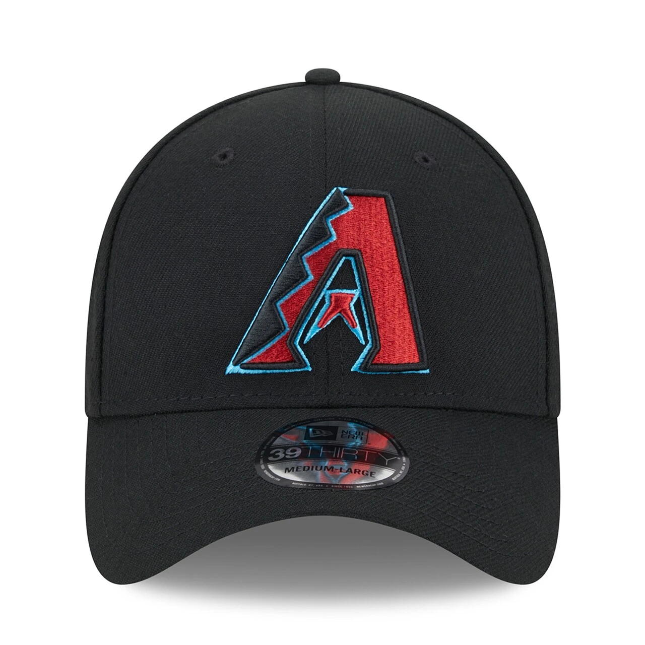 Men's Arizona Diamondbacks New Era Black 2023 MLB Father's Day 39THIRTY Flex Hat - Image 2