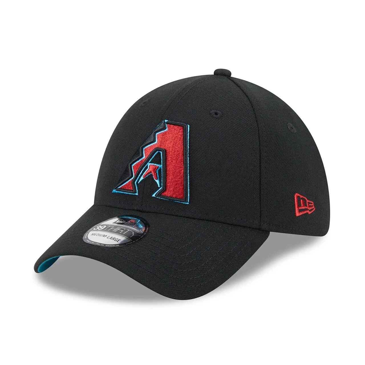 Men's Arizona Diamondbacks New Era Black 2023 MLB Father's Day 39THIRTY Flex Hat - Image 3
