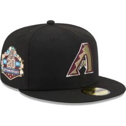 Men's Arizona Diamondbacks New Era Black 20th Anniversary Spring Training Botanical 59FIFTY Fitted Hat
