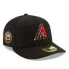 Men's Arizona Diamondbacks New Era Black 25th Anniversary Authentic Collection On-Field Low Profile 59FIFTY Fitted Hat