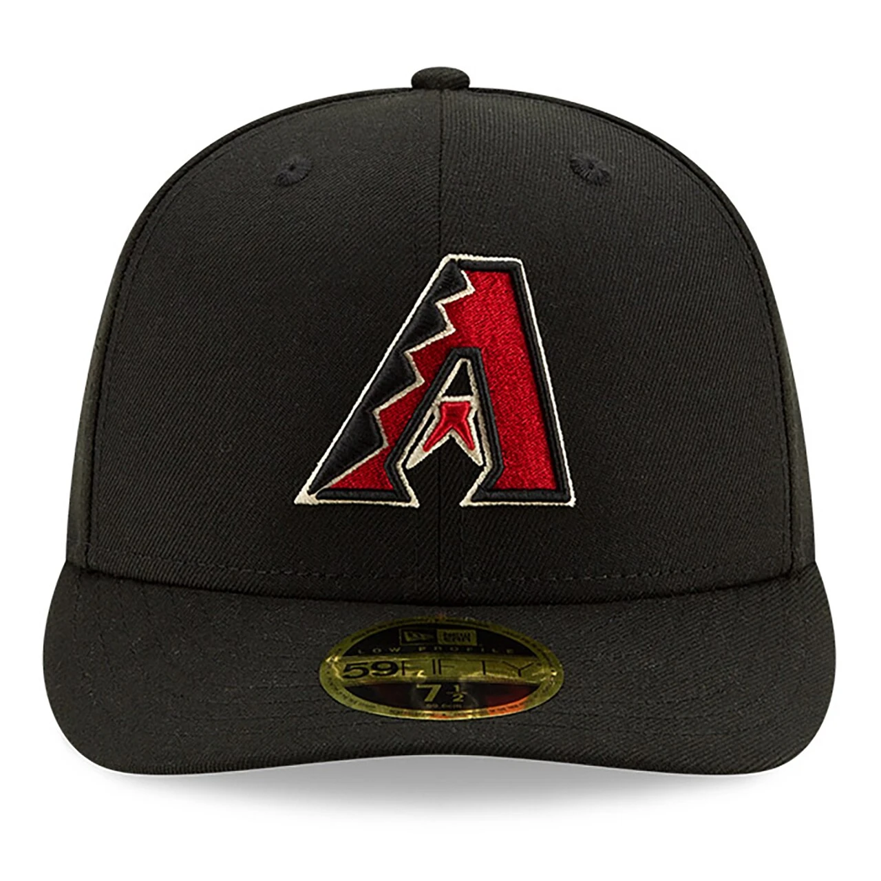 Men's Arizona Diamondbacks New Era Black 25th Anniversary Authentic Collection On-Field Low Profile 59FIFTY Fitted Hat - Image 2