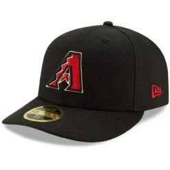 Men's Arizona Diamondbacks New Era Black Game Authentic Collection On-Field Low Profile 59FIFTY Fitted Hat