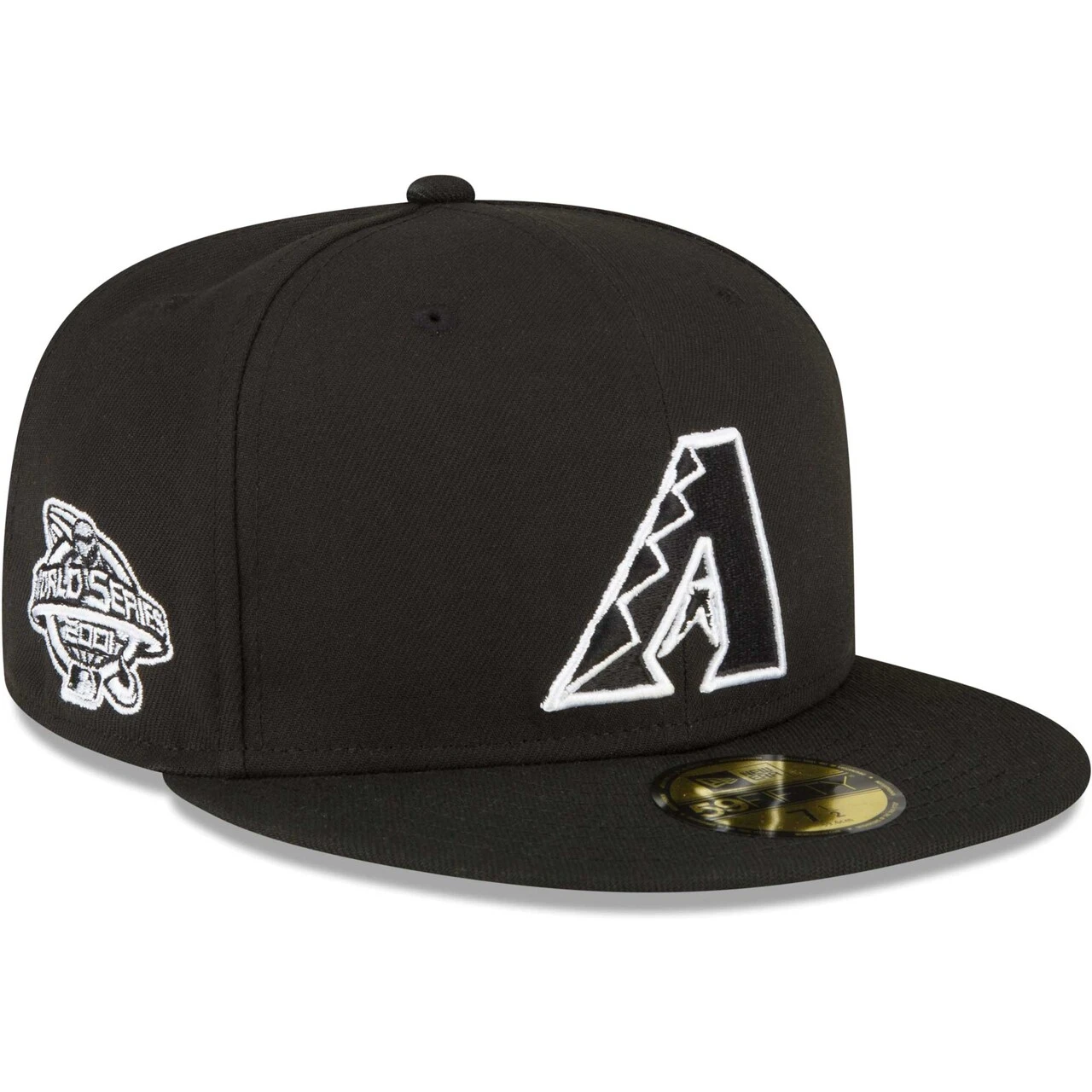 Men's Arizona Diamondbacks New Era Black Sidepatch 59FIFTY Fitted Hat