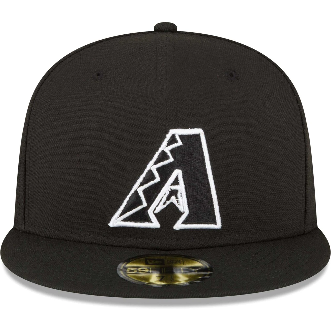 Men's Arizona Diamondbacks New Era Black Sidepatch 59FIFTY Fitted Hat - Image 2
