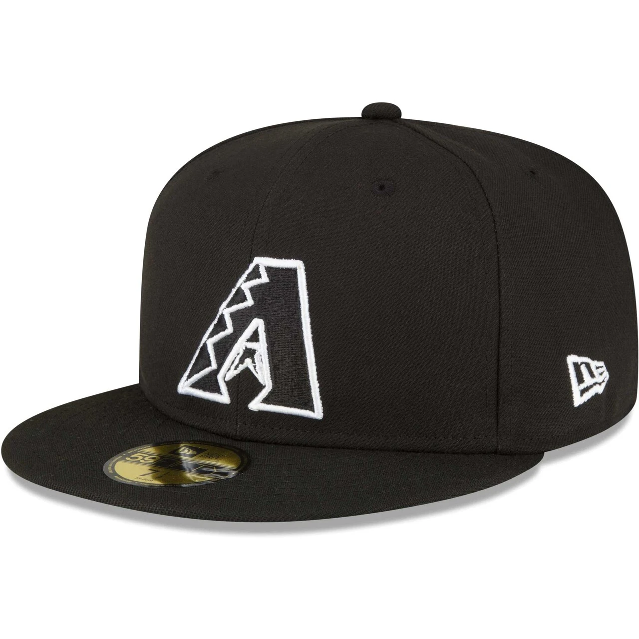 Men's Arizona Diamondbacks New Era Black Sidepatch 59FIFTY Fitted Hat - Image 3