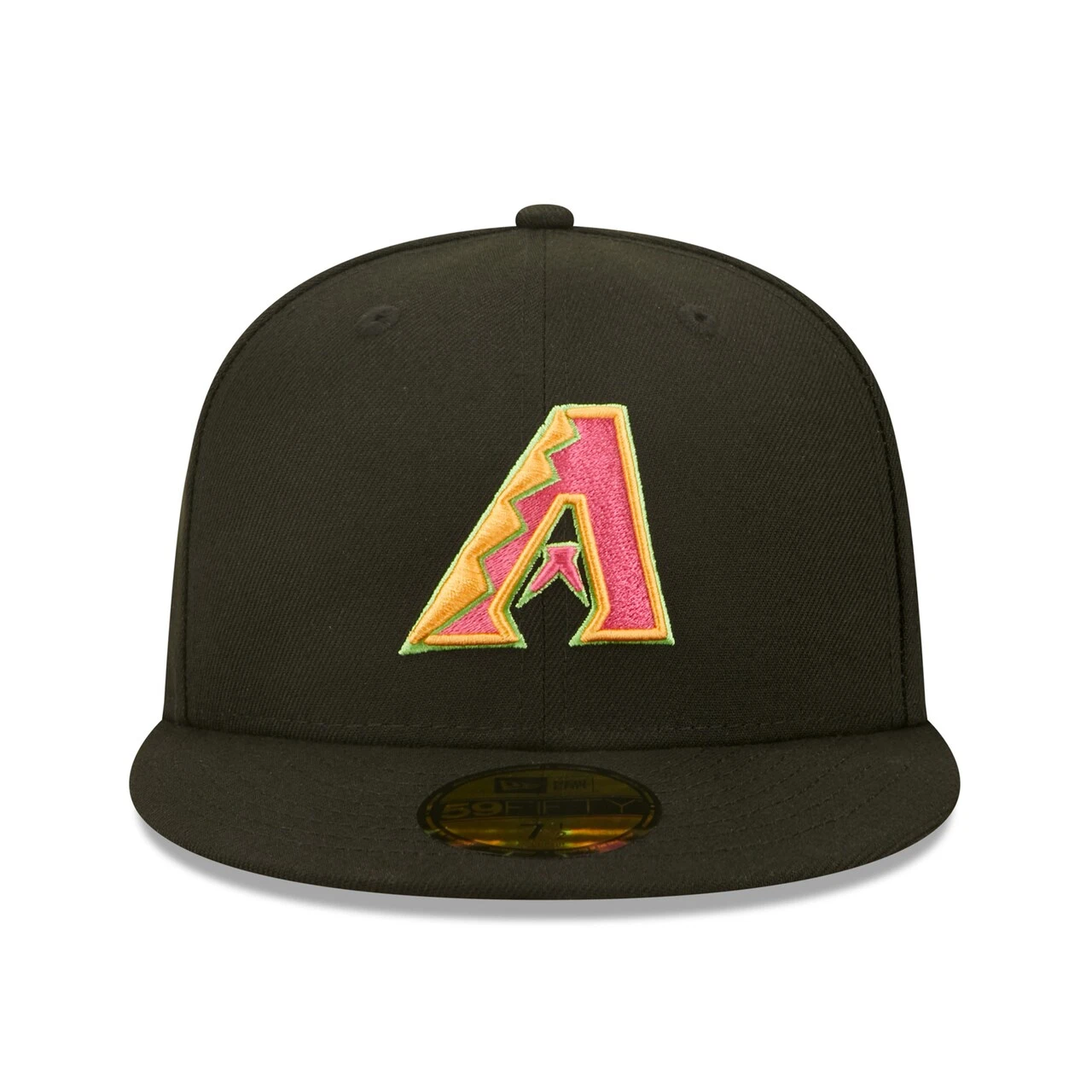 Men's Arizona Diamondbacks New Era Black Summer Sherbet 59FIFTY Fitted Hat - Image 2