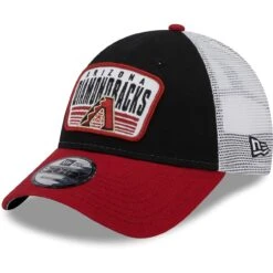 Men's Arizona Diamondbacks New Era Black Two-Tone Patch 9FORTY Snapback Hat