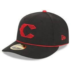 Men's Cincinnati Reds New Era Black 2023 City Connect Low Profile 59FIFTY Fitted Hat