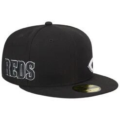 Men's Cincinnati Reds New Era Black Jersey 59FIFTY Fitted Hat