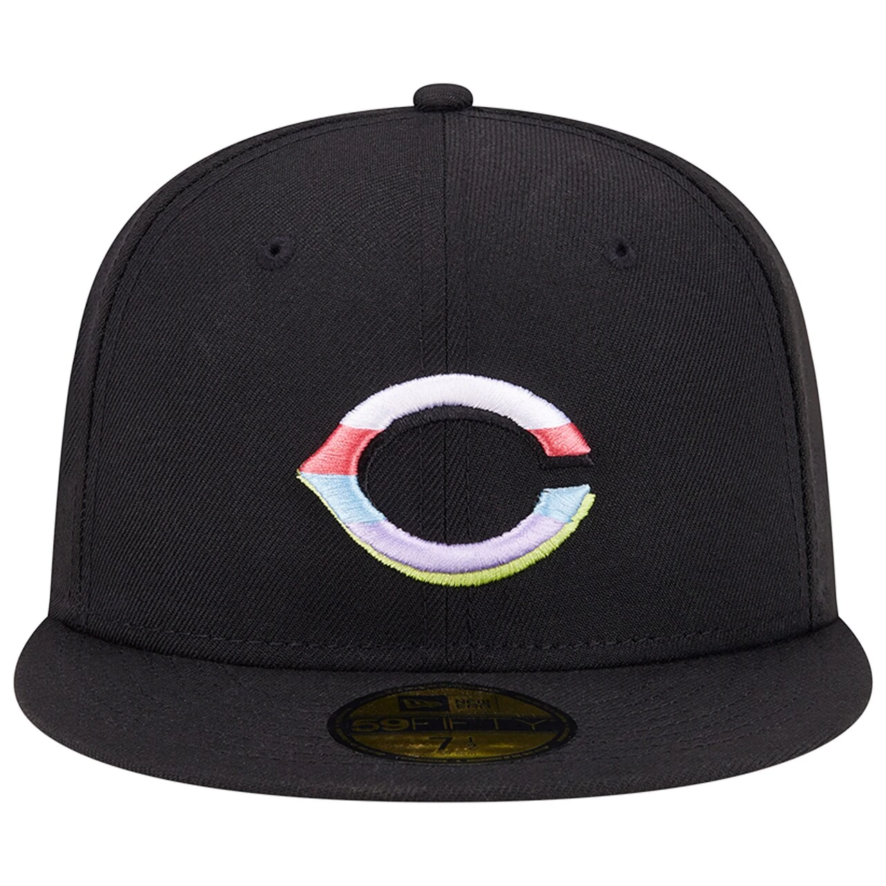 Men's Cincinnati Reds New Era Black Multi-Color Pack 59FIFTY Fitted Hat - Image 2