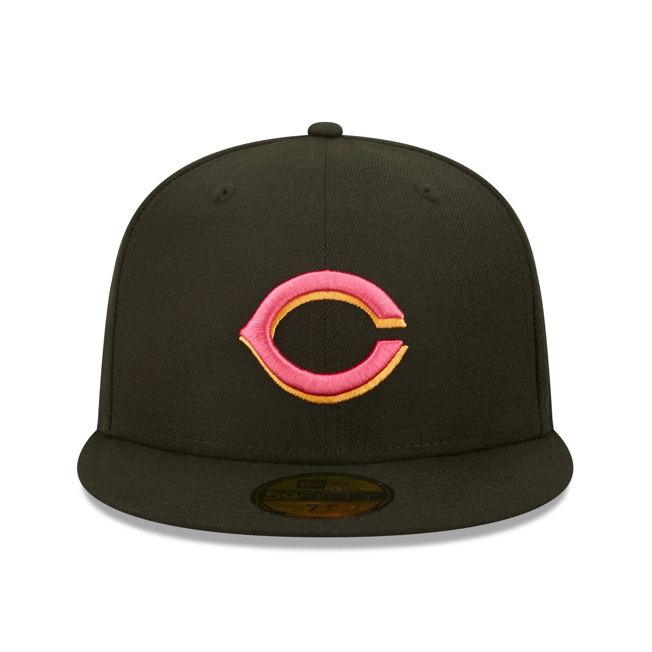 Men's Cincinnati Reds New Era Black Summer Sherbet 59FIFTY Fitted Hat - Image 2