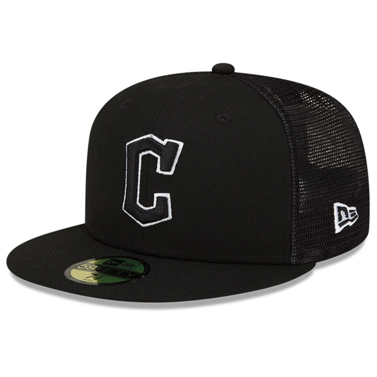 Men's Cleveland Guardians New Era Black 2023 Batting Practice 59FIFTY Fitted Hat