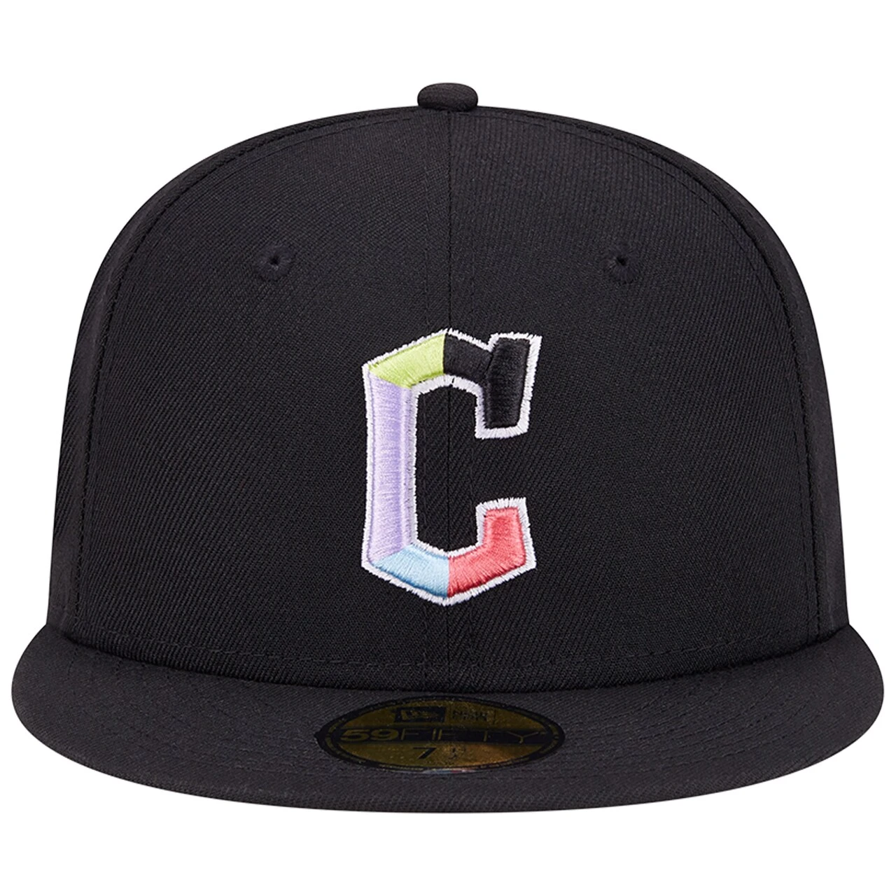 Men's Cleveland Guardians New Era Black Multi-Color Pack 59FIFTY Fitted Hat - Image 2