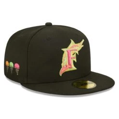 Men's Florida Marlins New Era Black Summer Sherbet 59FIFTY Fitted Hat
