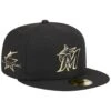 Men's Miami Marlins New Era Black 2023 59FIFTY Day Fitted Hat