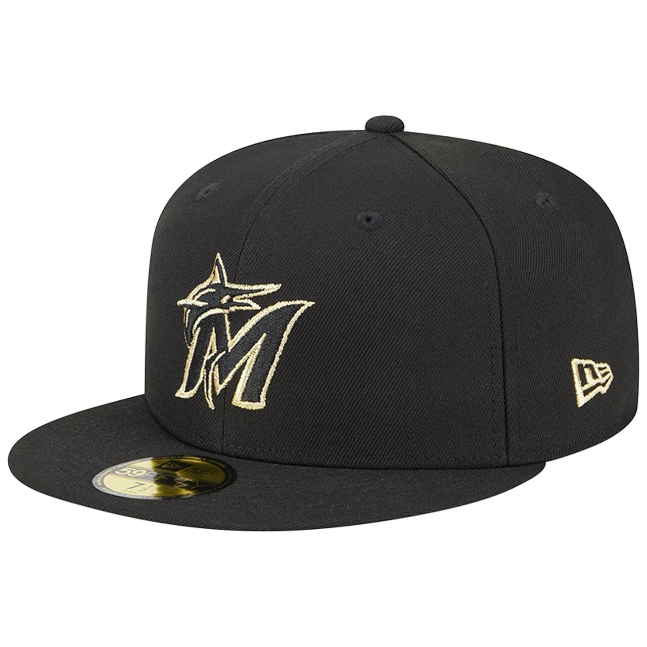 Men's Miami Marlins New Era Black 2023 59FIFTY Day Fitted Hat - Image 3