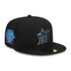 Men's Miami Marlins New Era Black 2023 MLB Father's Day On-Field 59FIFTY Fitted Hat