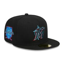 Men's Miami Marlins New Era Black 2023 MLB Father's Day On-Field 59FIFTY Fitted Hat