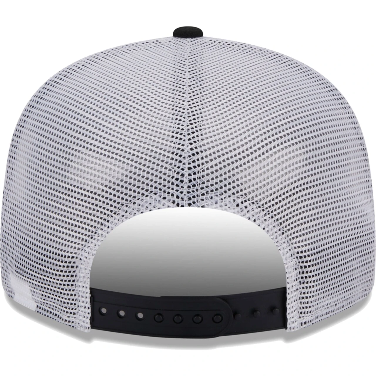 Men's Miami Marlins New Era Black Vert Squared Trucker 9FIFTY Hat - Image 4