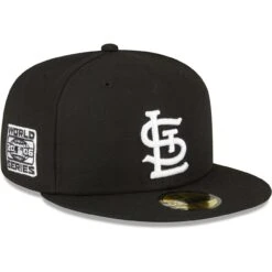 Men's St. Louis Cardinals New Era Black Sidepatch 59FIFTY Fitted Hat